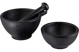 Zassenhaus 0000076073 Mortier 3 pièces, en Fonte, Noir