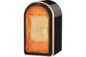 BNEHHOV Termowentylator, Energooszczędny, Ciche Ogrzewanie, z Zabezpieczeniem Przed Przegrzaniem i Przewróceniem, Ceramiczny, Elektryczny mały Grzejnik Elektryczny do Biura, Salonu, Sypialni