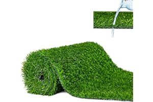 ‎MAZOVIA Mazovia Premium Kunstrasen 30 mm für Garten Balkon Terrasse Wintergärten - Outdoor - Wasserdurchlässig UV-beständig Einfach zu reinigen - 100 x 100 cm 1x1m - Grün 30 MM