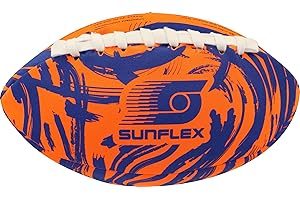 Sunflex® Neopren American Football Funky Scribble | sehr griffig | Wurfei ideal Werfen und Fangen | Ball weich und leicht für Strand und Garten | extrem robust und für Jede Altersgruppe