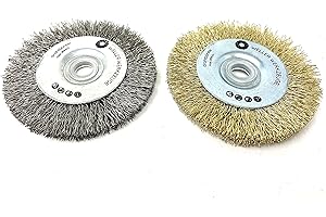 WELLERWERKZEUGE | 2-częściowy zestaw szczotek drucianych szczotka tarcza czyszcząca pasująca do Bosch GWS 10,8 12 V 76 akcesoria tarcze szlifierskie mini akumulatorowa szlifierka kątowa
