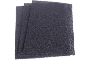 INGVIEE 3 Stück Garten Fisch Teich Aktivkohle Filterschwamm 17" x 11"