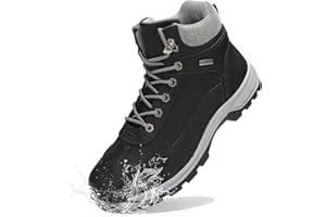 Veool Wanderschuhe Herren,Wanderstiefel Trekking Alle Wetterbedingungen Wanderschuhe Wasserdicht Mid Kletterschuhe Trekkingschuhe
