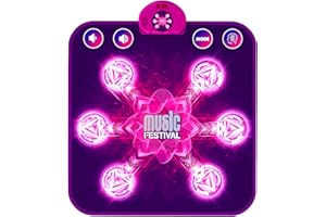 LEAPRCSTORE Tappetino da Ballo Bambini Bambina, Tappeto da Ballo con 6 Luz Frecce, 5 modalità di Gioco, Giocattolo Regali di Natale di Compleanno per Bambina 3 4 5 6 7 8 9 10+ Anni