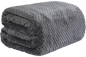 Dreamscene Coperta, 100% Poliestere, Morbida Pelliccia Sintetica, Grigio Antracite, Single-125 x 150cm