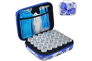 LIRUNQIU Diamond Painting Zubehör Boxen, 30 Stück Diamant Painting Aufbewahrungsbox Kits für Diamond Painting Bilder Samen Schmuck Strass Perlen DIY Handwerk