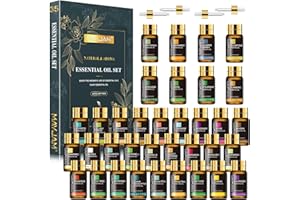 MAYJAM Essential Oils Set 35 x 5 mL - Essential Oils Gift Set for Humidifier, Diffusers, Home, DIY