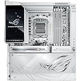 ASUS ROG CROSSHAIR X870E GLACIAL AMD X870E AM5 Anakart, DDR5 9200, 2x USB4, 7x M.2, WiFi 7, Bluetooth, 2x 10Gbit LAN, EATX, 2