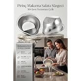 Transformacion 2'li Set Profesyonel Pirin&ccedil; S&uuml;zgeci - 304 &Ccedil;elik &Ccedil;ok Ama&ccedil;lı Yıkama, S&uuml;zme ve Karıştırma Kabı Seti 721521