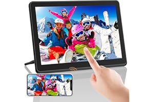 FamBrow WIFI Digital Photo Frame 10 Inch, 1920x1080 FHD Smart Digital Picture Frame with IPS Touchscreen, Build-in16GB Storage, Share Video and Photos Instantly Via Free APP