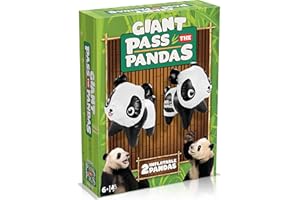PASS THE PIGS Giant Pass the Pandas Dice Game, The classic party and travel game now with a pair of pudgy, inflatable Pandas, Will you get a Snoozer or a bummer? makes a great gift for ages 6 plus