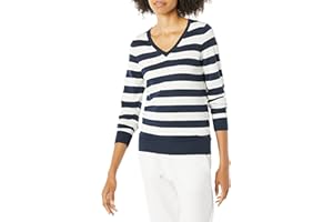 Amazon Essentials Maglione con Scollo A v A Maniche Lunghe Leggera con vestibilità Classica (Taglie Forti Disponibili) Donna