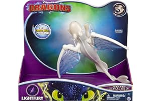 Dreamworks Dragons Lightfury Dragon Deluxe avec lumières et Sons, pour Enfants à partir de 4 Ans