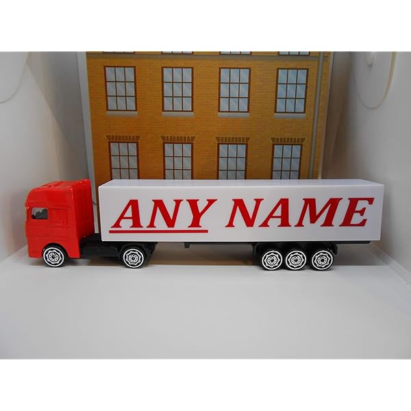 personalised toy truck