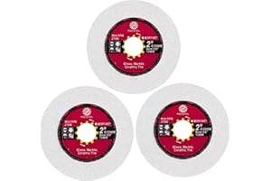 FOCSTOL Diamentowa tarcza do cięcia szkła 50 mm – diamentowa tarcza do cięcia i szlifowania szkła, jadeitu, kryształowej butelki wina, do mini szlifierki kątowej z otworem 10 mm, opakowanie zawiera 3