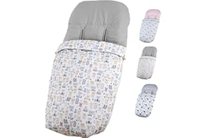 Saco Silla Paseo Universal - Uso como Saco en Invierno o como Funda de Silla en Verano - Hecho en España por Trimatt - Color ABECEDARIO