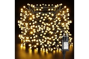 BrizLabs Weihnachten Lichterkette Strom, 80M 800 LED Weihnachtslichterkette Außen Warmweiß 8 Modi Wasserdicht Lichterketten Outdoor für Schlafzimmer Innen Tannenbaum Fenster Garten Party