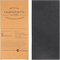 Espresso Coffee Tampers Mat Fluted Coffee Tampering Corner Mat Pad Food Safe Silicone Rubber Coffeeware Tamping Mat I.1113547295