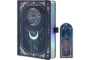 TIEFOSSI Bullet Dot Journal, 160g/m² 190 pages numérotées, pour le travail et les croquis, A5 Hardcover Leather Notebooks for Writing Women Men