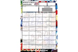 Totally Bonkers - Tarjetas de chocolate para rascar y rascar - 40 cuadradas - A6 (148 x 105 mm) - Paquete de 10 - TB0105 - Tarjetas ciegas