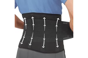 Clever Yellow Premium Back Support Belt, Back Brace, Lumbar Support Belt, Lower Back Support for Men and Women, Back Braces for Lower Back Pain, Sciatica Pain Relief Products (L)