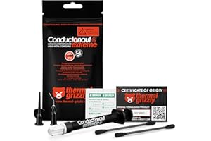 ‎THERMAL GRIZZLY Thermal Grizzly - Conductonaut Extreme - 1 Gramm - Ultrahochleistungsfähige Flüssigmetall-Wärmeleitpaste - Für Maximale Wärmeleitfähigkeit beim Overclocking von CPU/GPU