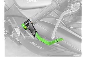 Fullibars Motorrad Handschützer Hebelschutz für 22mm Lenker, Brems Kupplungshebel Schutz für Motorradrennen, Unfallschutz Griffschutz Farbe Grün