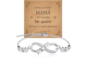 CheersLife Regalos Para Mamá,Pulseras Para Mamá,Regalos Para Mamá En El Día De La Madre, Pulseras Para Mujer, Pulseras Infinitas Para Mamá, Regalos De Cumpleaños Para Mamá En Navidad