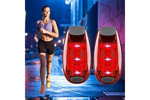 CEBOIC LED Safety Lights, 2 Pack Super Bright Clip On Strobe Light High Visibility Bike Tail Light, Running Lights with 3 Lighting Modes for Joggers, Kids, Dogs, Bicycle, Walking