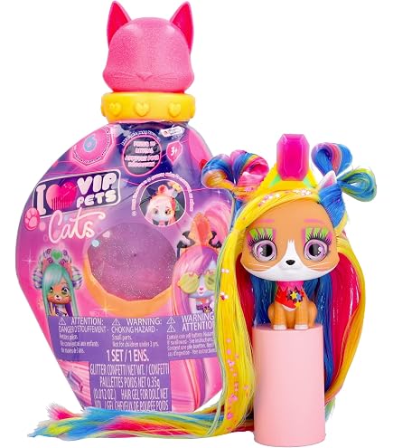 VIP PETS Cats Mistery, Gattini da Collezione che Brillano al