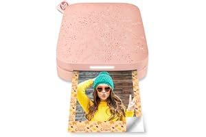 HP Sprocket Stampante Fotografica Istantanea Portatile 5x7.6 cm (Rosa) Stampa le immagini su carta adesiva ZINK dai tuoi dispositivi iOS e Android