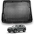 Nomad Boot Liner Compatible with VW Touareg 2010-2018 Recyclable Plastic (PE) Tailored Fit Car Floor Mat Protector Guard Tray Black Custom Fitted Accessory Dog Friendly Waterproof with Raised Edges