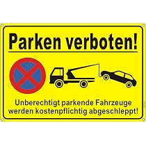 2er Set Einfahrt Freihalten Schilder - 30x20cm, Kunststoff, Wetterfest - Nie Wieder Zugeparkt!