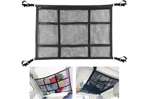 ViMOQi Cargo Net for Van,Trade Tidy Van Storage Solutions,Double Layer Mesh Car Boot Organiser,Large Capacity Car Roof Storage Nets for Campervans,Foldable Lorry Camping Accessories interior Gadgets