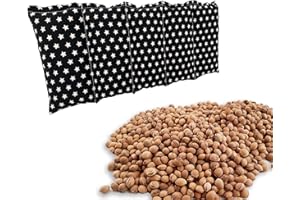 ‎EDEL LIVING Edel Living Large Cherry Stone Cushion - Relaxation Cushion - Heating Pad for Microwave (Heat Cushion) - Long Relaxing Cushion - Cherry Stone Cushion (Black)