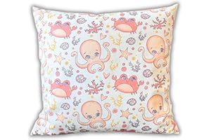 ‎HOUSE ART LIFE Kinder Kissenbezug 40x40 cm - Baumwolle Baby Kopfkissenbezug, Kleinkind Kissenbezug mit Reißverschluss, Bettwäsche für Jungen Mädchen, Ideal für Kinderzimmer, Babybett & Kinderwagen