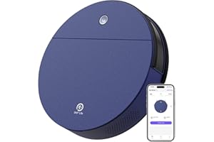 OKP Robot Aspirapolvere,Aspirazione Potenza 2200Pa,WiFi/App,Aspirapolvere Robot Silenzioso Ultrasottile,Programmabile,Autonomia 120 min,5 Modalità di Pulizia per Peli Animali/Moquette/Pavimenti