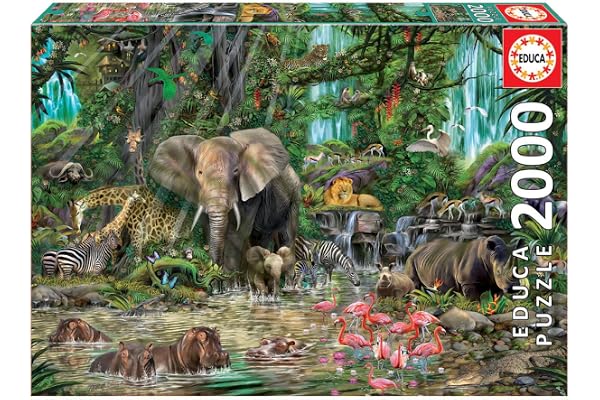 Educa - Puzzle de 2000 pièces pour Adultes | Jungle Africaine (16013)