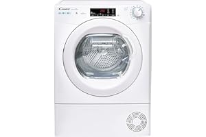 Candy Smart Pro CSOE H8A2TE S, Secadora Condensación, 8KG, Bomba Calor, Pantalla Smart Text, WiFi, App hOn, 7 Ciclos Cortos, Cajón Condensación 5L, Planchado Fácil, Inicio 24H, 67DB, Blanco