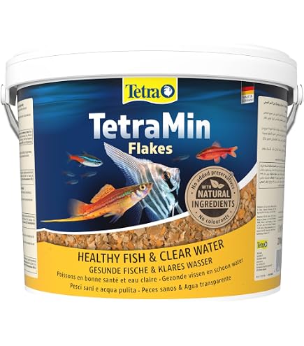 Fisch Futter Aquarium AONELAS Fischfutter Flocken 4 Farbig Aquarium Zierfischflocke (2 L Allround Fischfutter Für Alle Fische