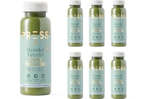 PRSS 100% COLD PRESSED Press, Wonder Greens Super Smoothie, 250ml X 6, Cold Pressed Super Green Smoothie containing Turmeric and Cayenne, Vegan Friendly…