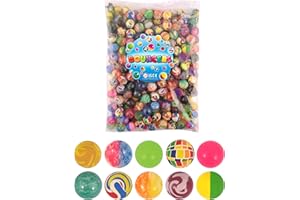 IBEX MART 15x Jet Bouncy Balls 25mm In Assorted Colors & Designs
