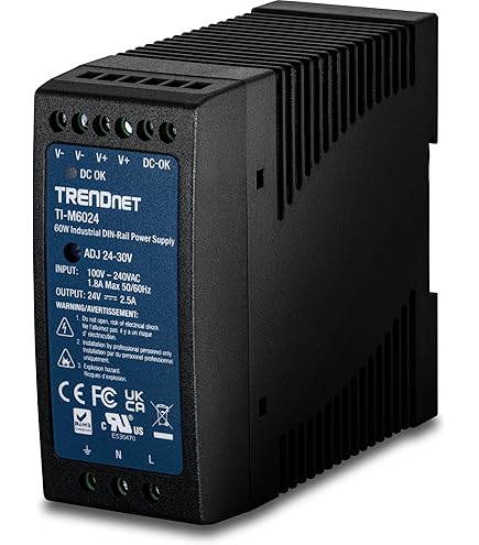 TRENDnet TI-E50 Industriële Niet-Manageerde 5-Port Fast Ethernet DIN-Rail Switch, 5 x Fast Ethernet-Ports, IP30, Zwart TRENDnet TI-E50 Industriële Niet-Manageerde 5-Port Fast Ethernet DIN-Rail Switch, 5 x Fast Ethernet-Ports, IP30, Zwart