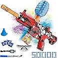 Electric Gel Ball Blaster, High Speed Automatic Splatter Ball Blaster with 40000+ and Goggles, SUPBEC Rechargeable Splatter Ball Toys for Outdoor Activities Game Party Favors, Ak-Red