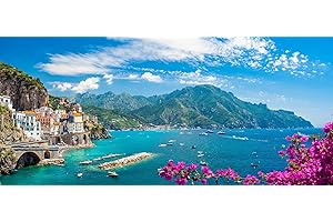 MISHBAY Diamond Painting Adulti Paesaggio costiero - 120x50 cm - Diamond Painting - Mosaico Strass fai da te con Tela di Alta Qualità - Creative Hobb