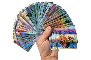 BOSSETY Poké-Mon Lot de 100 Cartes Françaises Officielles et Neuves - sans Doublons ni Carte Énergie - Cartes à Collectionner - Idéal pour Enfants