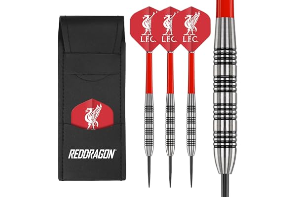 FOCO officiellt licensierade fotbollsklubbsflyg med röd drake 24 gram volfram dartset