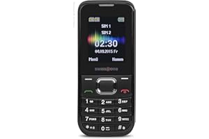 swisstone SC 230 - Dual SIM au Handy (extra großem beleuchtetem Farbdisplay) schwarz