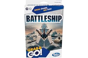 Hasbro Gaming Battleship Strategy Game, Travel Toys for Kids, 2 Player Portable Fun, Grab and Go, Ages 7+