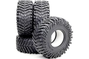 HOBBYSOUL 4 pneumatici RC morbidi appiccicosi 2.2 127 mm di altezza per 1/10 Mud Crawler Truck Axial Wraith Axial Yeti 1/10 / Traxxas trx4 AMG 6x6 / Redcat Everest 10